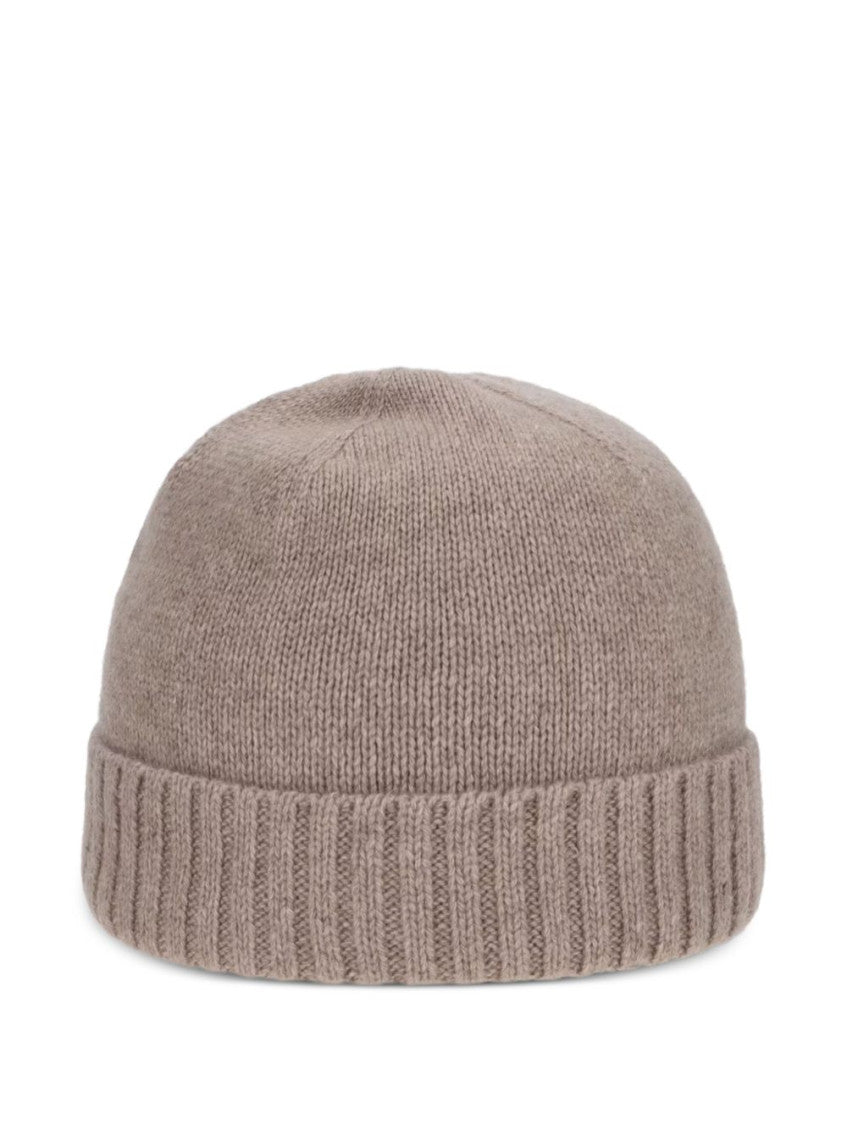 Light Brown Logo Beanie Cap 3