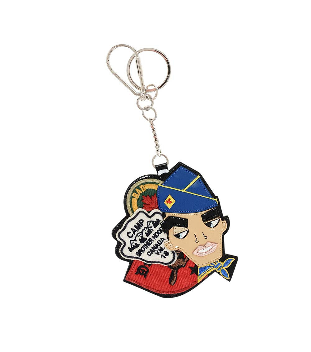 Multicolor Graphic Key Charm 1