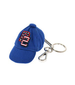 Blue Baseball Cap Key Charm 1