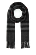 Grey Signature Print Scarf 1