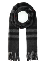 Grey Signature Print Scarf 1