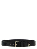 Black Logo Buckle Belt 1
