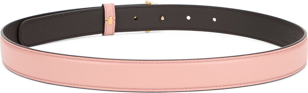 Pink Thin Solid Belt 3