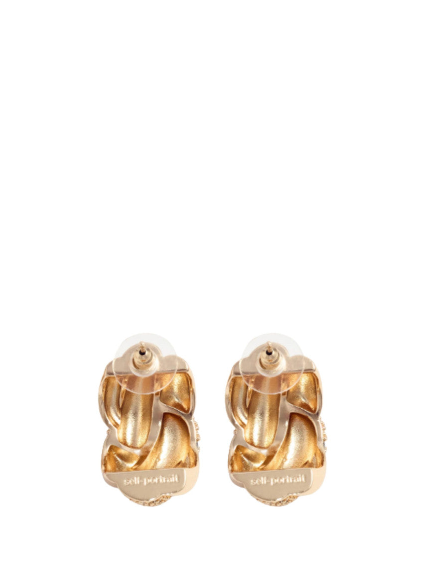 Golden Knot Drop Earrings 2