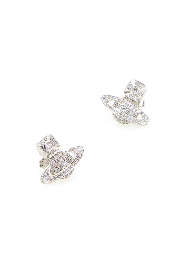 Silver Crystal Stud Earrings 2