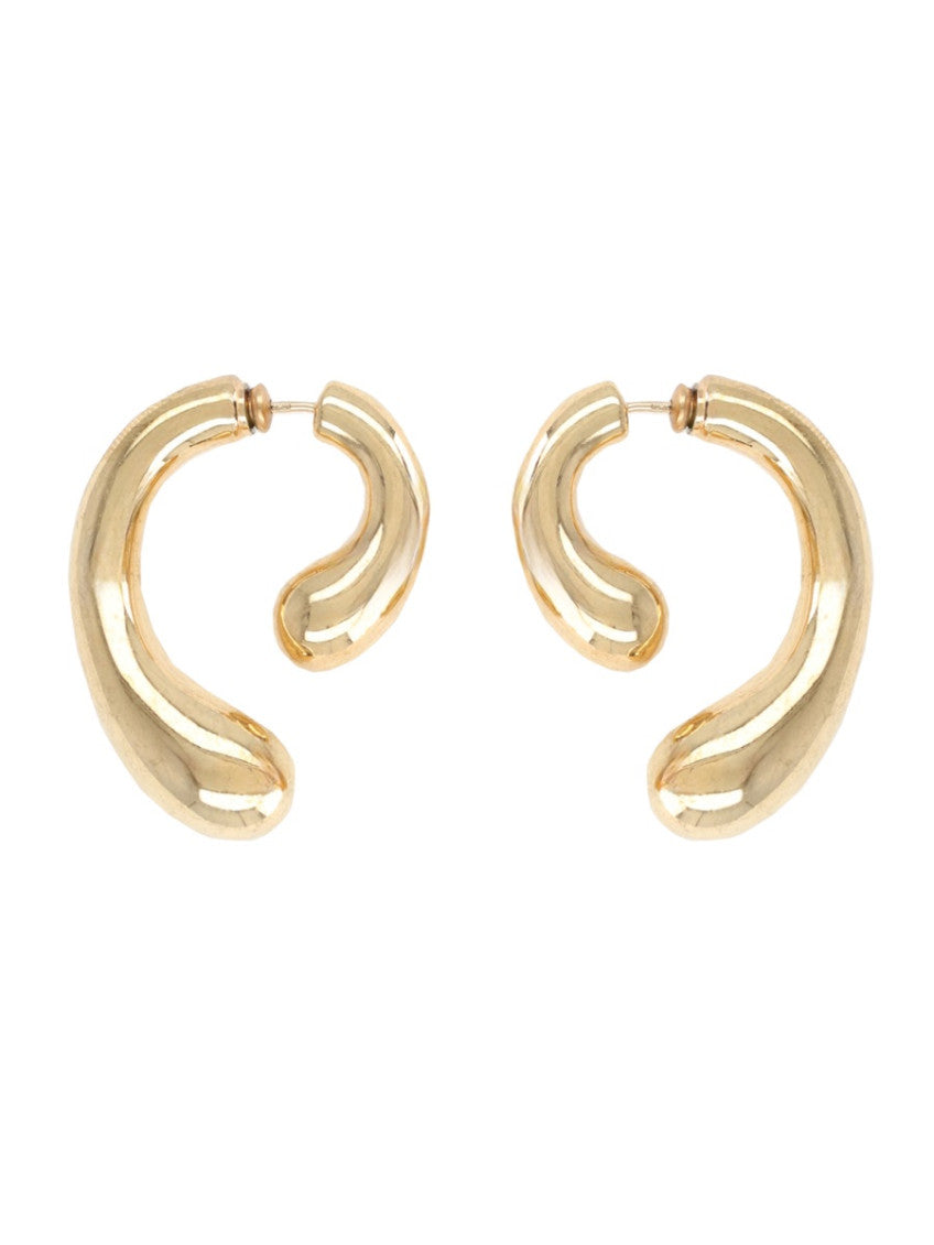 Golden P Helix Drop Earrings 1