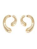 Golden P Helix Drop Earrings 1