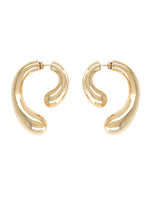 Golden P Helix Drop Earrings 1