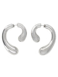 Silver P Helix Drop Earrings 1