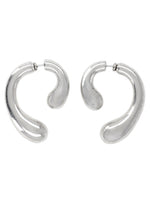Silver P Helix Drop Earrings 1