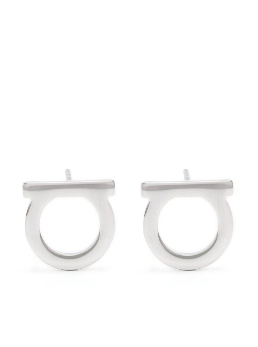 Silver-Colored Gancini Earrings 1
