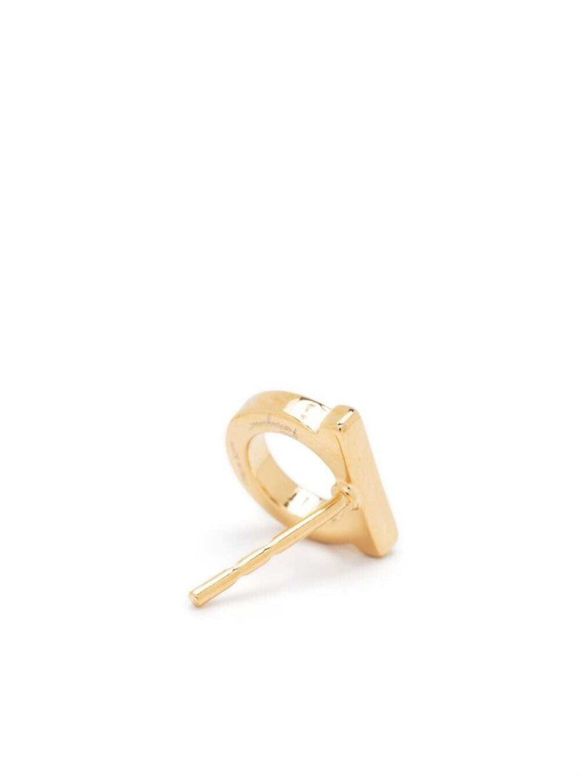 Gold Colored Gancini Earrings 2
