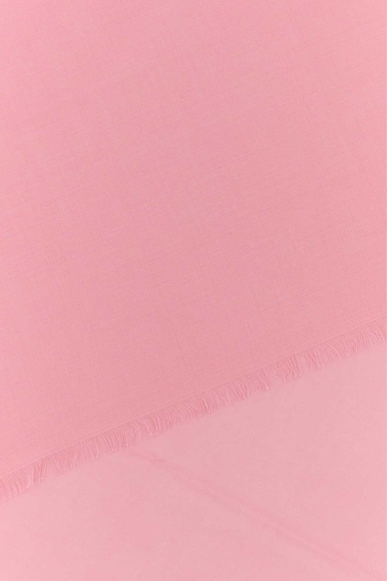 Pink Wool Blend Foulard Scarf 2