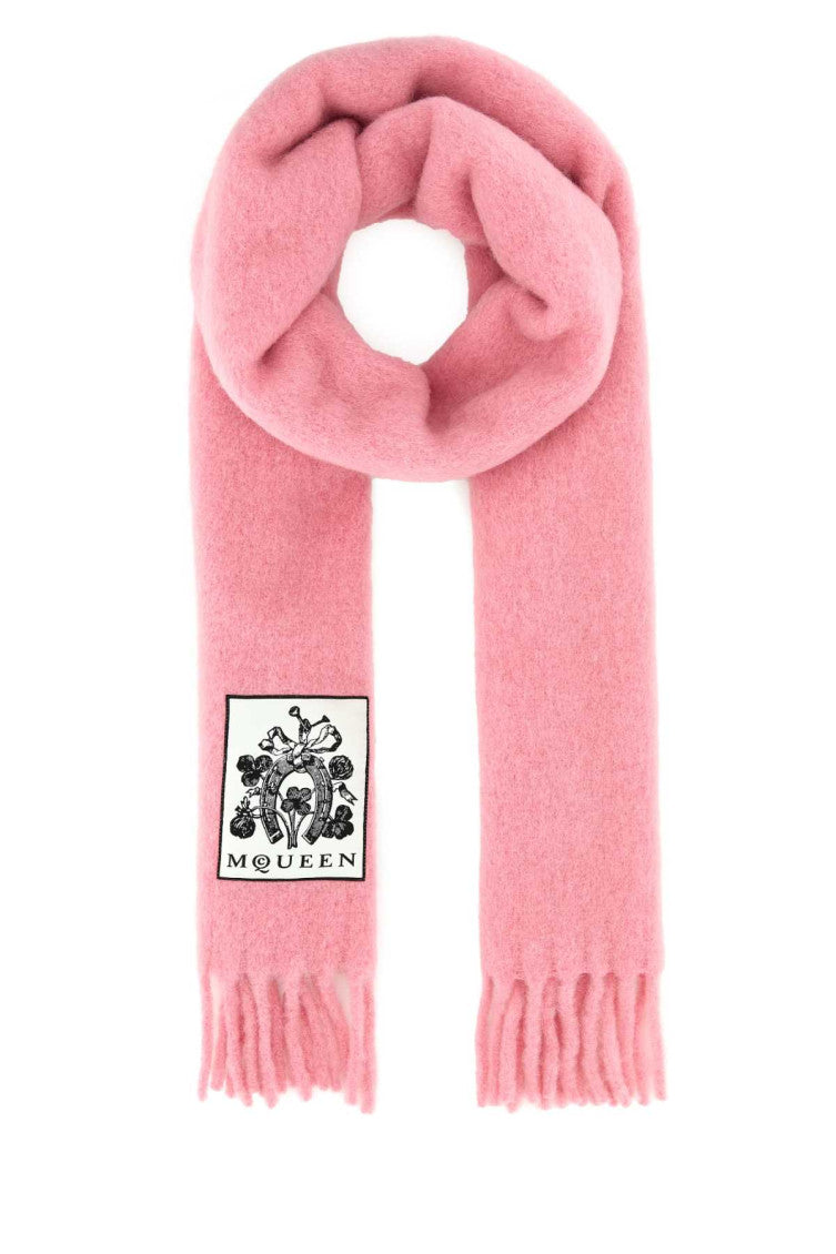 Pink Wool Scarf 1