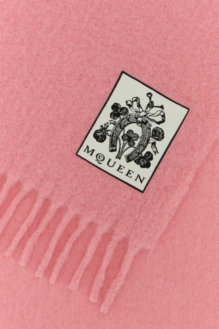 Pink Wool Scarf 2