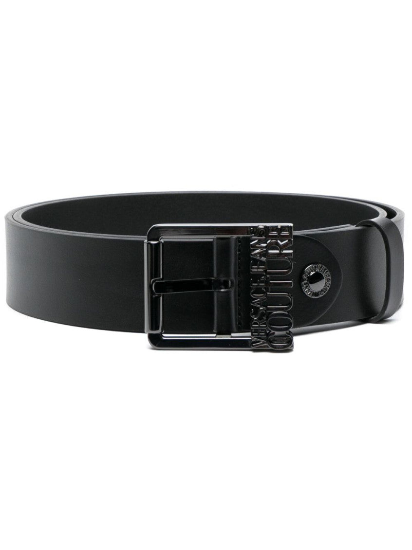 Black Logo Buckle Belt 1