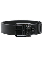 Black Logo Buckle Belt 1