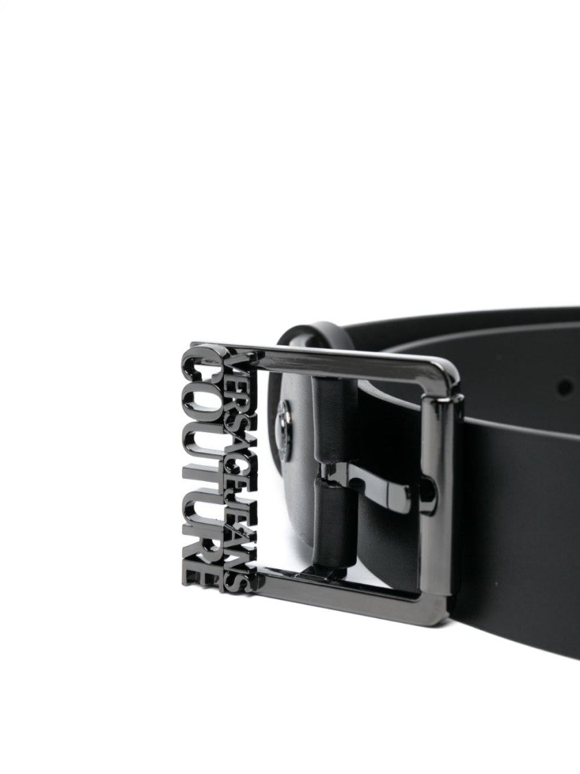 Black Logo Buckle Belt 2