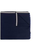 Navy Blue Solid Scarf 1