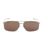 Silver Rectangular Sunglasses 1