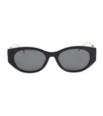 Black Oval Logo Sunglasses 1