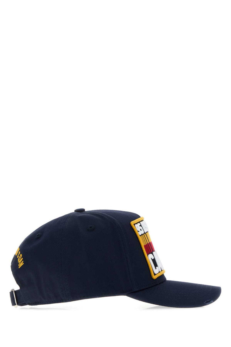Navy Blue Graphic Baseball Hat 2