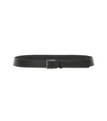 Black Solid Buckle Belt 1