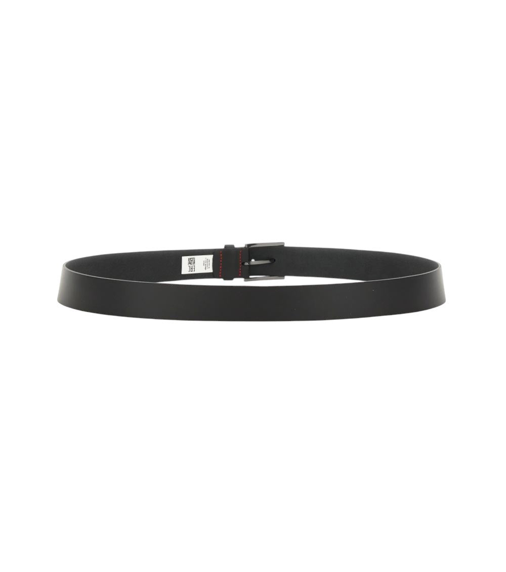Black Solid Buckle Belt 2