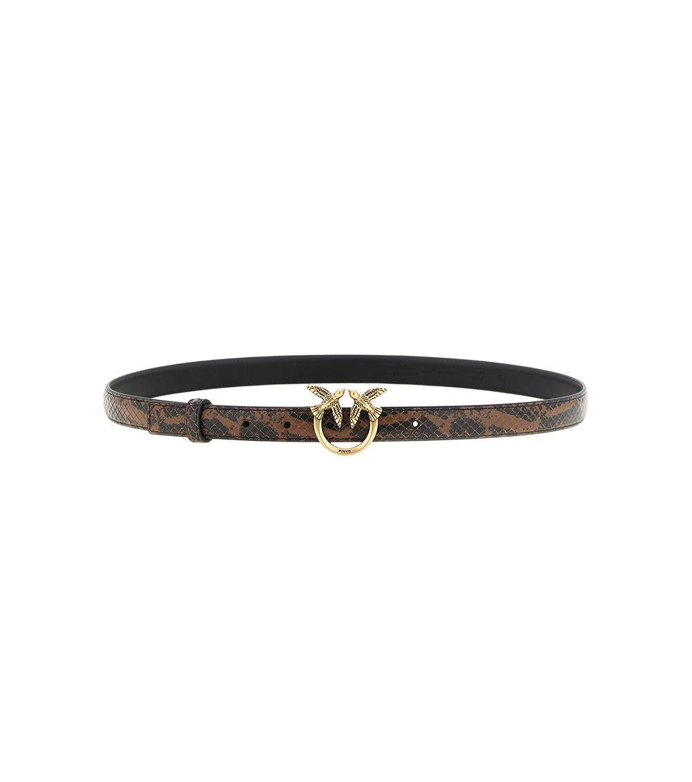 Brown Black Animal Print Belt 1