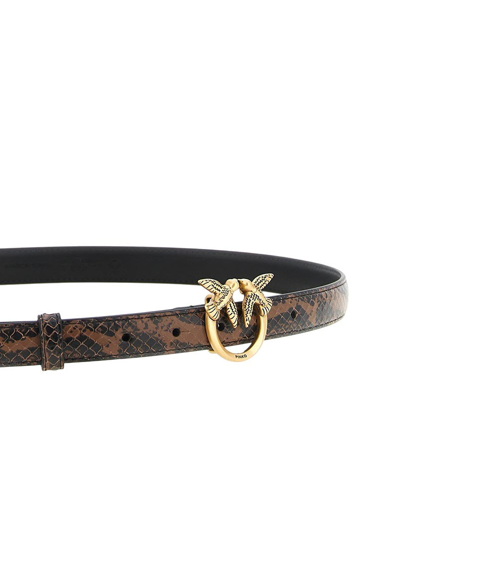 Brown Black Animal Print Belt 3