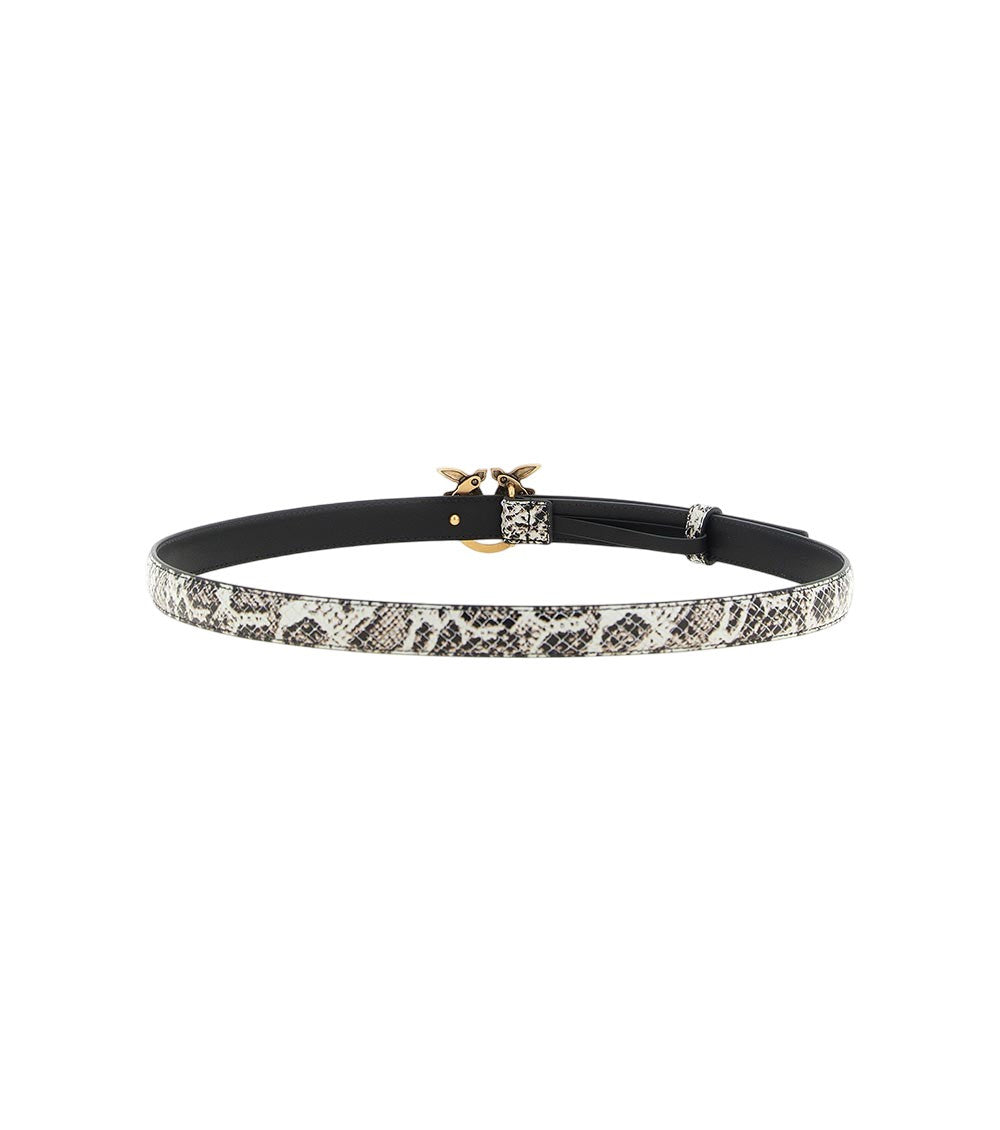 Grey Love Birds Animal Print Belt 2