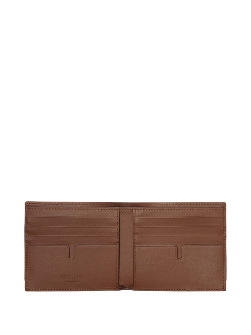 Beige Signature Checks Wallet 3