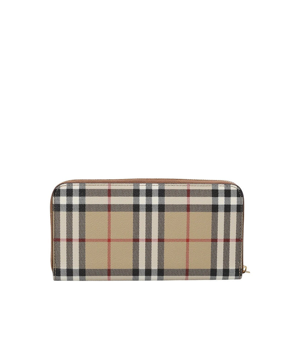 Beige Elmore Checks Wallet 2