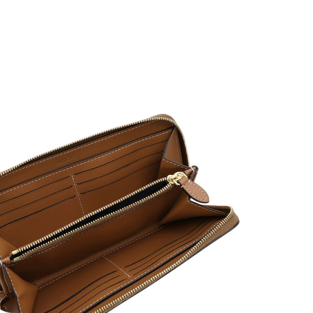Beige Elmore Checks Wallet 3