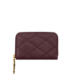 Wine Red Quilted Wallet 1