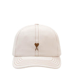 Off White Solid Baseball Cap 1
