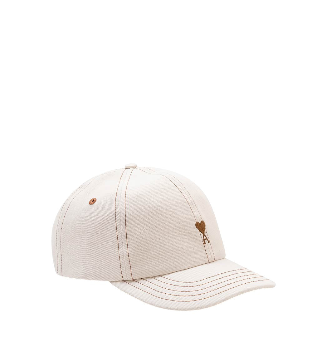 Off White Solid Baseball Cap 2
