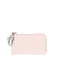 Light Pink Solid Zip Wallet 1