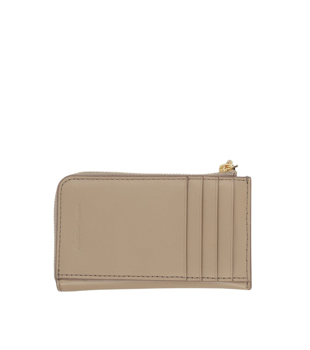 Brown Solid Zip Wallet 2