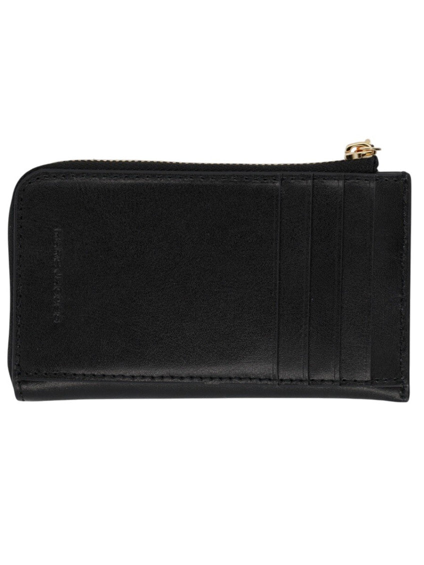 Black Solid Zip Wallet 3