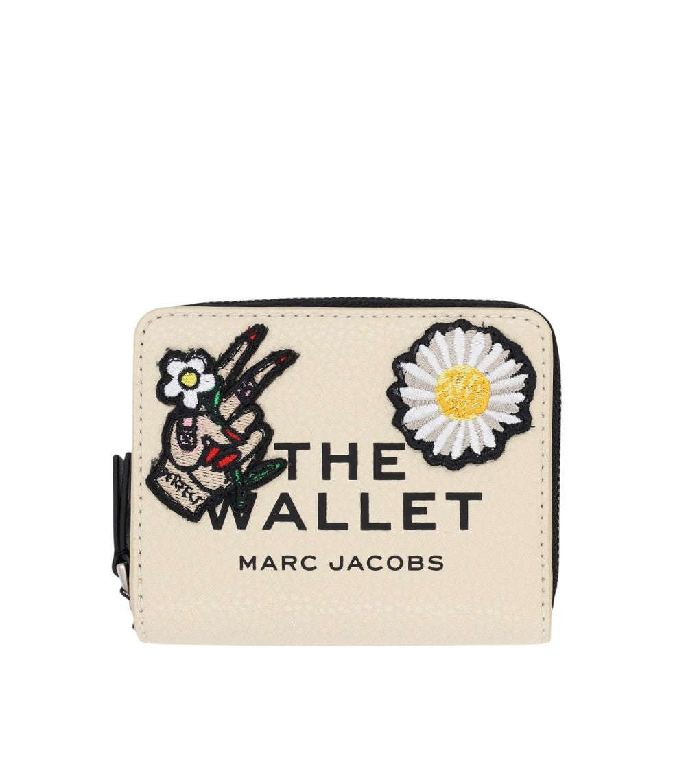 Off White Embroidered Wallet 1