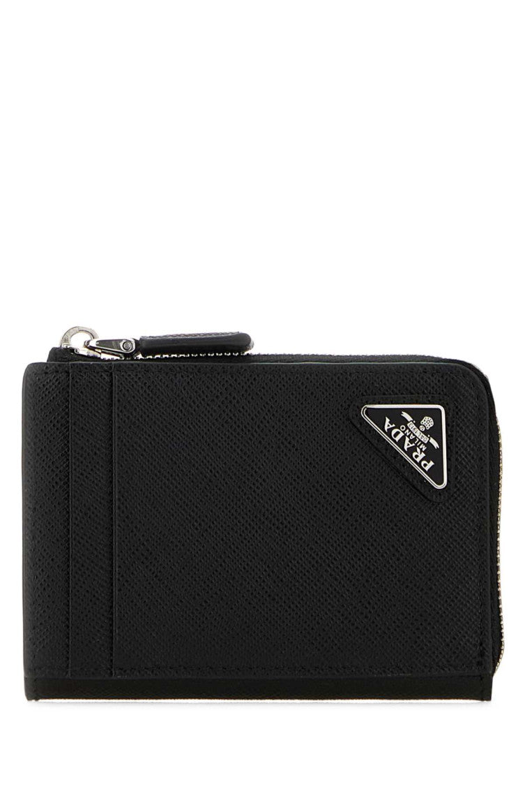 Black Minuteria Textured Wallet 1