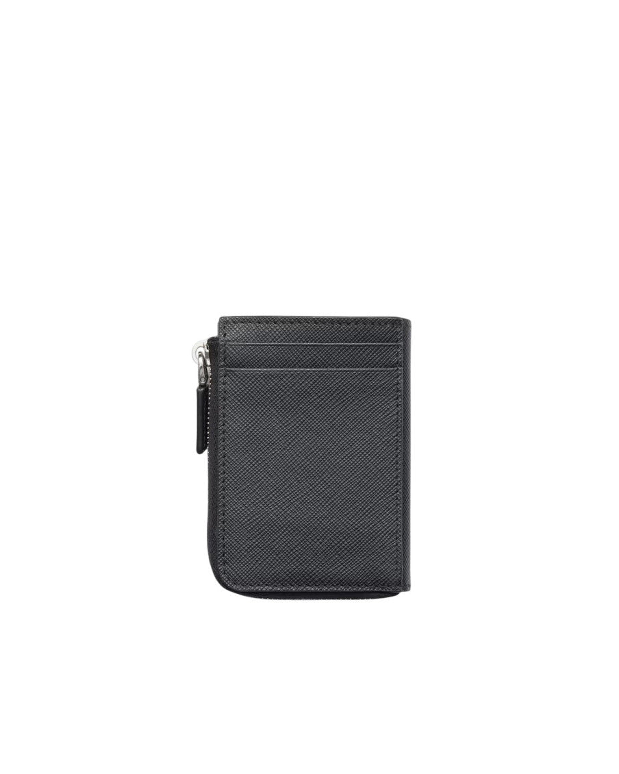Black Minuteria Textured Wallet 2