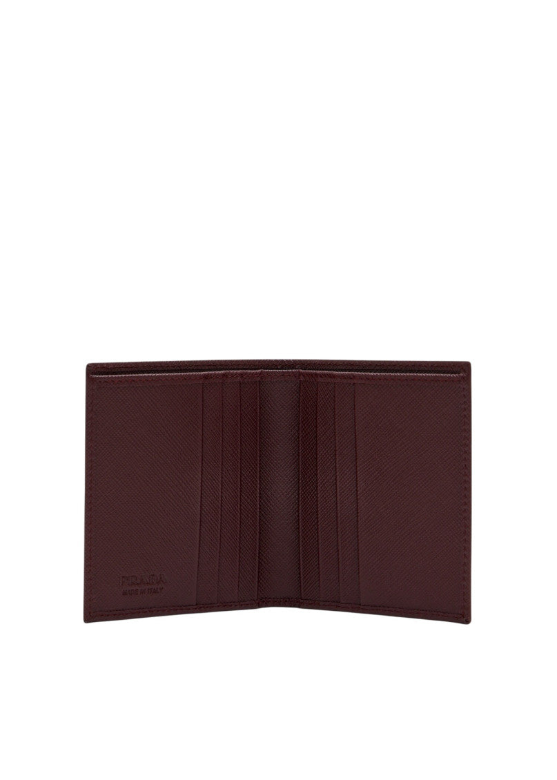Dark Maroon Minuteria Textured Wallet 3