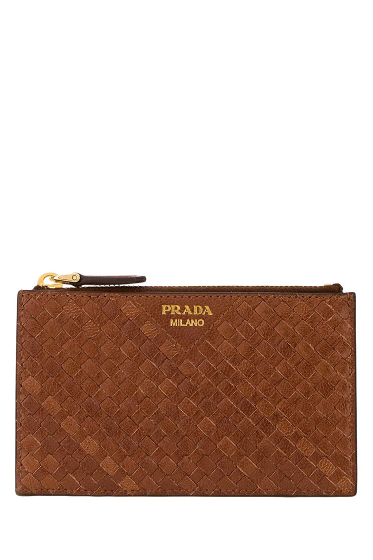 Brown Woven Wallet 1