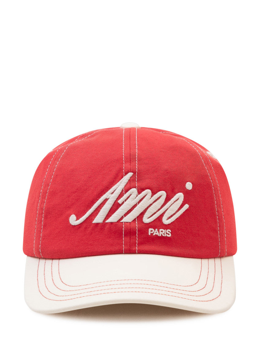 Red Paris Logo Baseball Cap 1