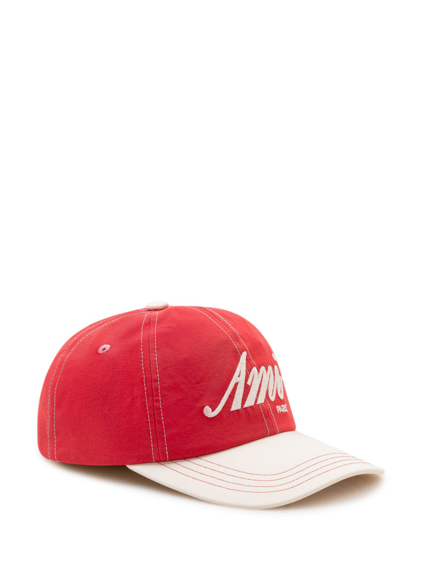Red Paris Logo Baseball Cap 2