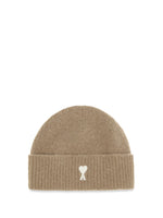 Beige Solid Beanie Cap 1