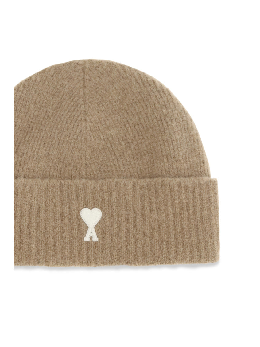 Beige Solid Beanie Cap 3