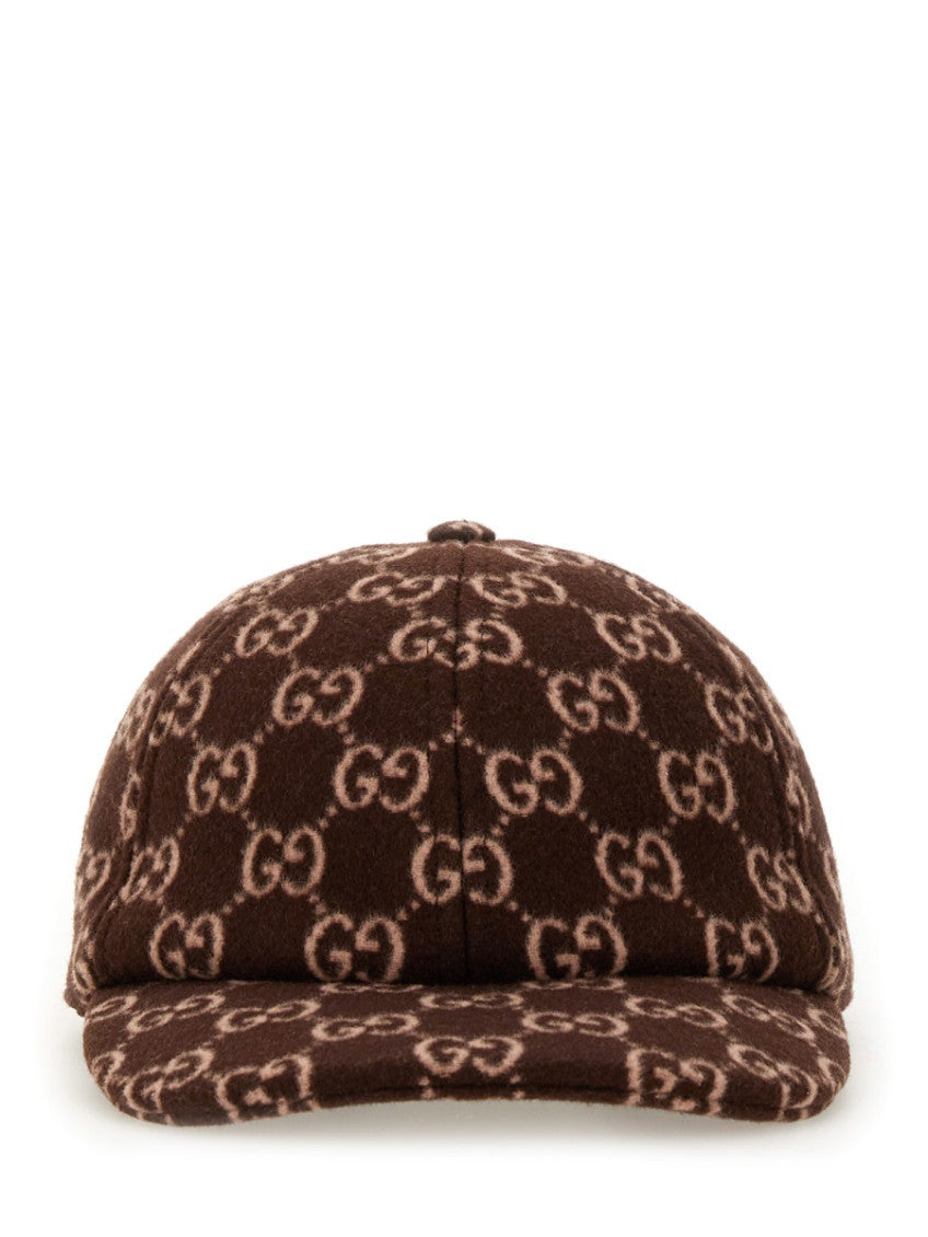 Brown GG Logo Baseball Cap 1